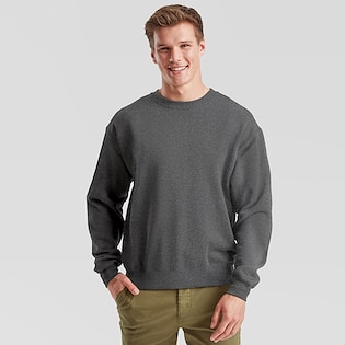 Fruit of the Loom Classic Set-in Sweat - dark heather grey