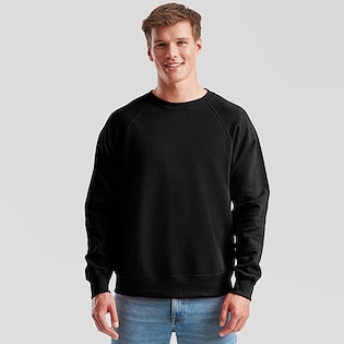 Fruit of the Loom Classic Raglan Sweat - black
