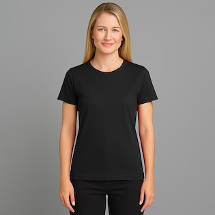Tee Jays Ladies Interlock Tee - black