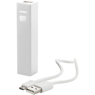 Powerbank Epsilon, 2.200 mAh - bianco