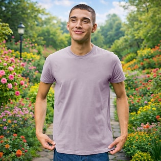 Neutral Mens Fitted T-shirt - dusty purple