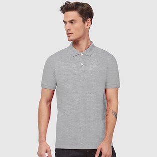 B&C Inspire Polo Men - heather grey