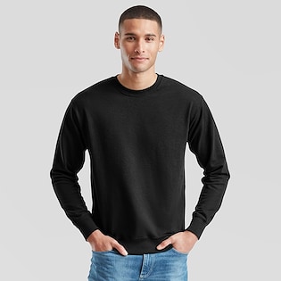 Fruit of the Loom Lightweight Set-in Sweat - black