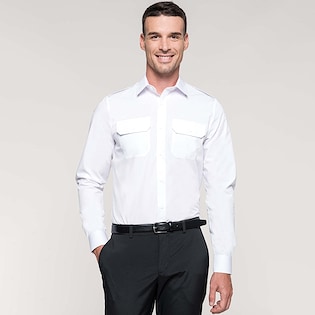 Kariban Men´s Long-Sleeved Pilot Shirt