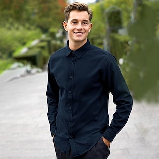 Neutral Mens Twill Shirt - navy