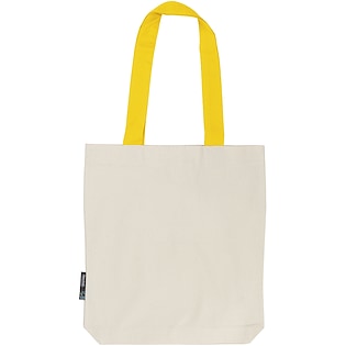 Neutral Twill Contrast Bag - yellow