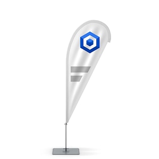 Pinna pubblicitaria da spiaggia Drop Small, 260 cm