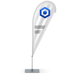 Pinna pubblicitaria da spiaggia Drop Medium, 310 cm