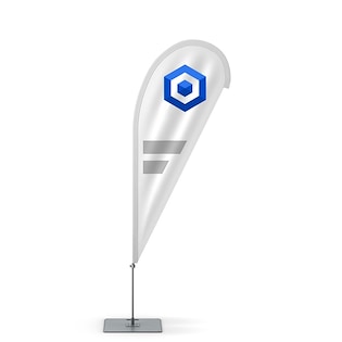 Pinna pubblicitaria da spiaggia Drop Large, 410 cm