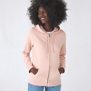 B&C Organic Zipped Hood Women