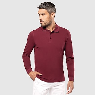Kariban Bell Men's Long-Sleeved Polo Shirt