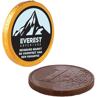 Moneta di cioccolato Europa, 38 mm