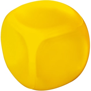 Pallina antistress Dice without dots - giallo