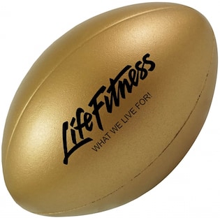 Pallina antistress Rugby Ball - gold