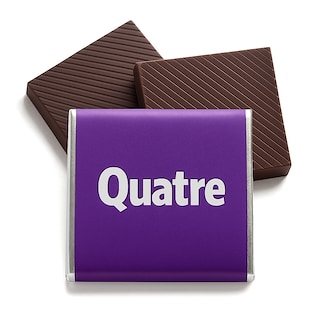 Cioccolatino quadrato Quatre, 5 g