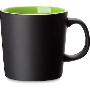Tazza in ceramica Cava Black - verde chiaro