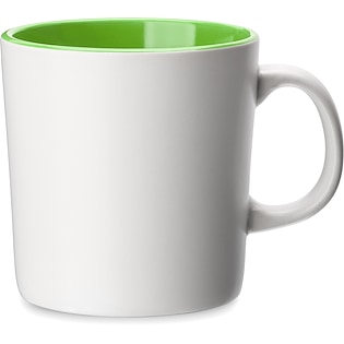 Tazza in ceramica Cava White - verde