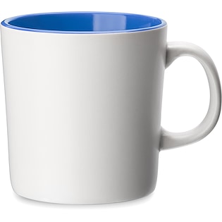 Tazza in ceramica Cava White - royal blue