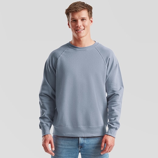 Fru Of The Loom Felpa Classica Tinta Una Con Maniche A Raglan Sweatshirt White 260gsm 80 Cotton 20 Polyester P 50806426 Cat 9034 - Foto 9