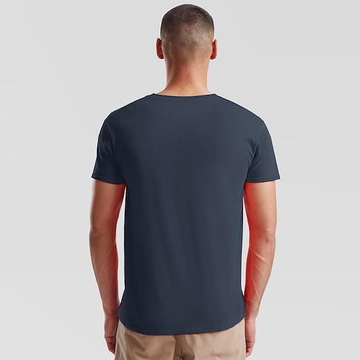 Fruit Of The Loom Iconic Maglietta Uomo | 100% Cotone, Girocollo, Taglie S-5XL, Colore: Rosso XL