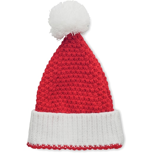 QHP Berretto Da Babbo Natale Rosso Con Bordo In Peluche Bianco – Leggero - 2